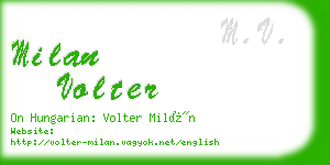 milan volter business card